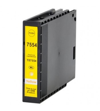KARTUŠA EPSON T7554, RUMENA, KOMPATIBILNA