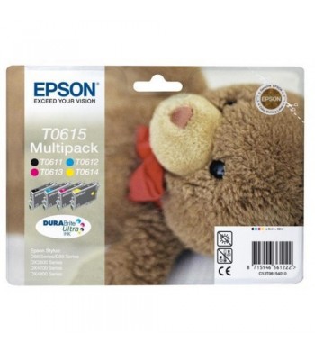 Komplet kartuš Epson T0615 BK/C/M/Y