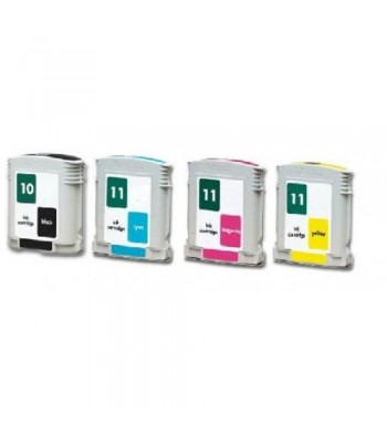 Komplet kartuš HP št.10XL + 11XL CMYK