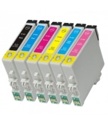 Komplet kartuš Epson T0487 BK/C/M/Y/LM/LC